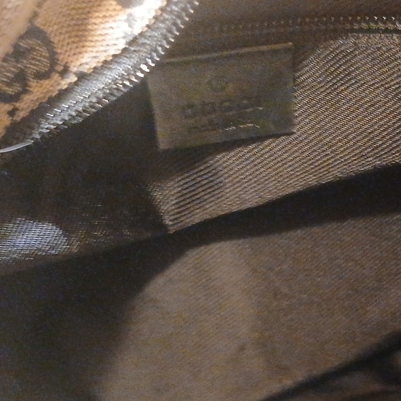 Authentic Gucci Canvas Leather Black And Brown Bag - Picture 15 of 16